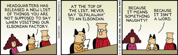 Dilbert and Words